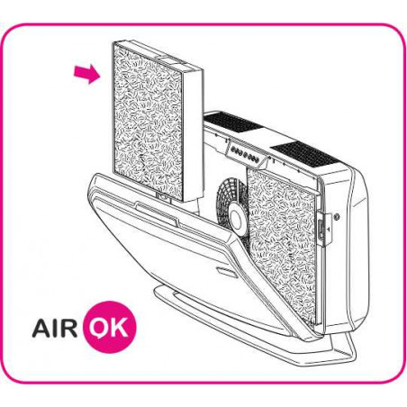 Aeramax pro AM4 Professional FLEX Portable Móvil Filtro de carbono- ( 4 unidades).